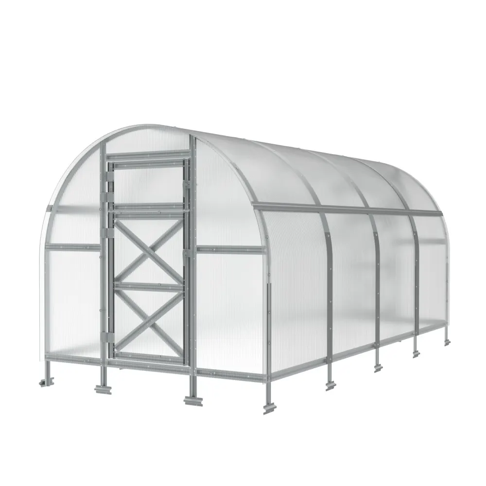 6.5 x 8.6 ft Steel Arched Roof Greenhouse 2 6.5x8.6-ft-steel-arched-roof-greenhouse-product-2