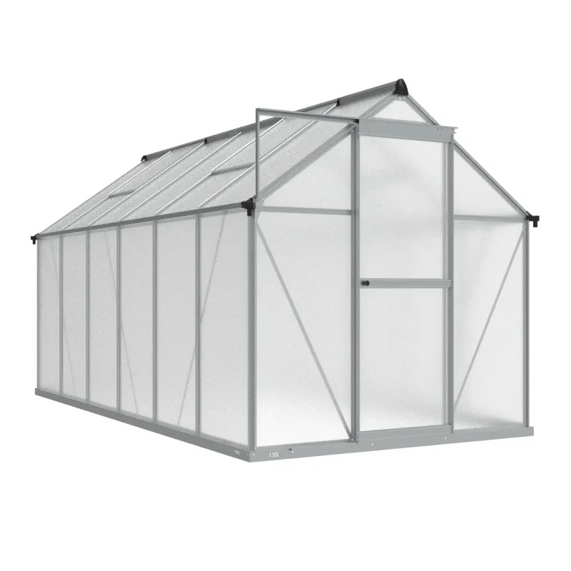 6 x 10 ft Aluminium Gable Roof Greenhouse | L Series 18 6x10-ft-aluminium-gable-roof-greenhouse-l-series-product-1