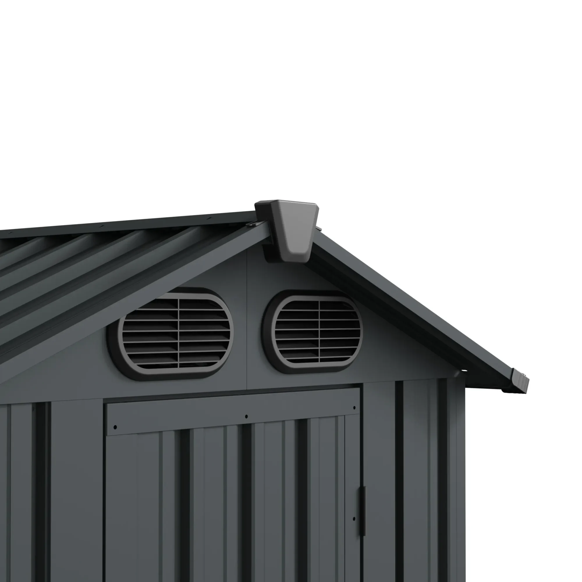 6x3-ft-special-shaped-gable-roof-metal-storage-shed-ks-detail-1