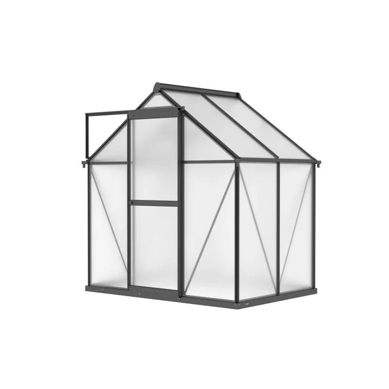 6 x 4 ft Aluminium Gable Roof Greenhouse | L Series 1 6x4-ft-aluminium-gable-roof-greenhouse-l-series-product-1