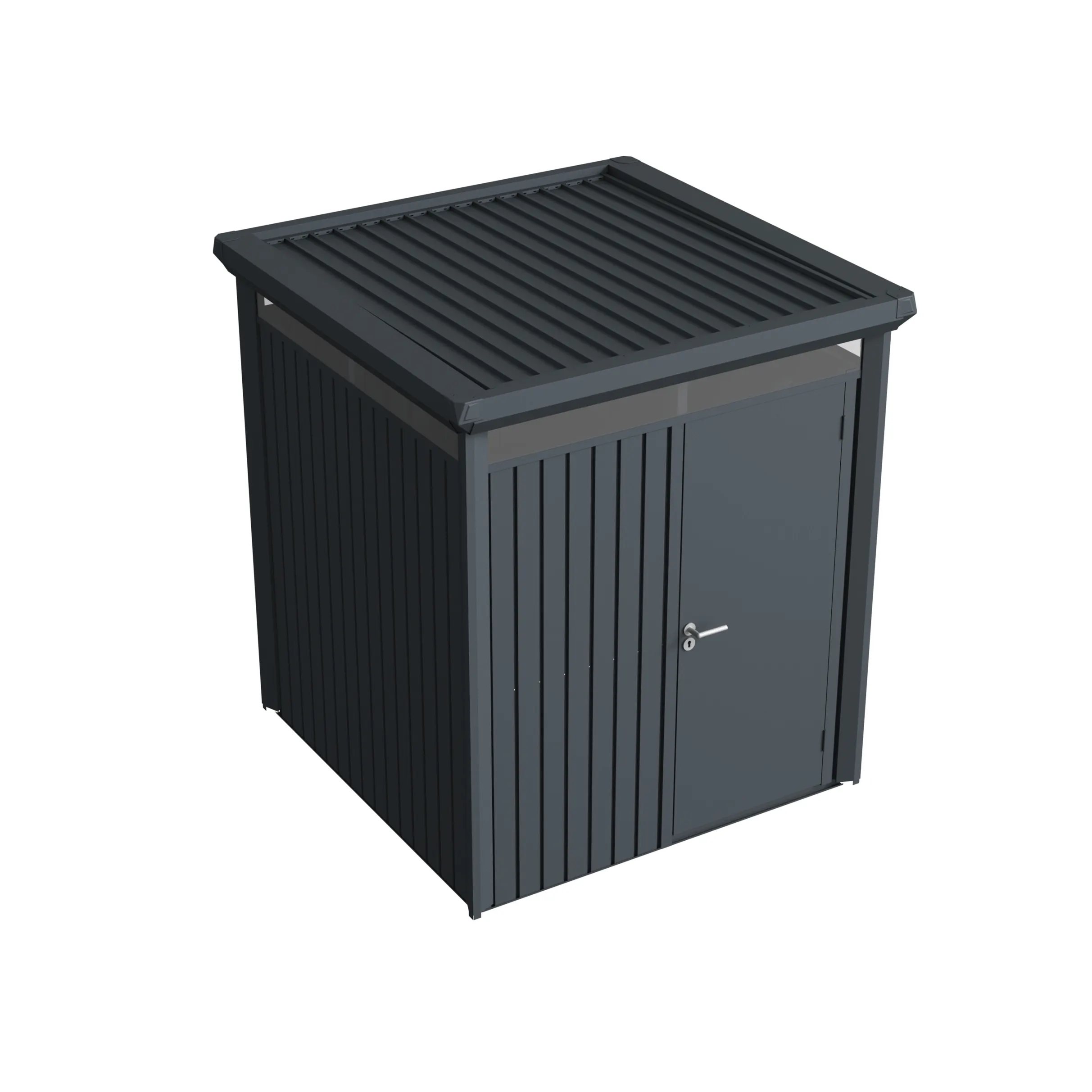 6 x 6 ft Flat Roof Metal Storage Shed | Vertex 2 6x6-ft-flat-roof-metal-storage-shed-vertex-product-2