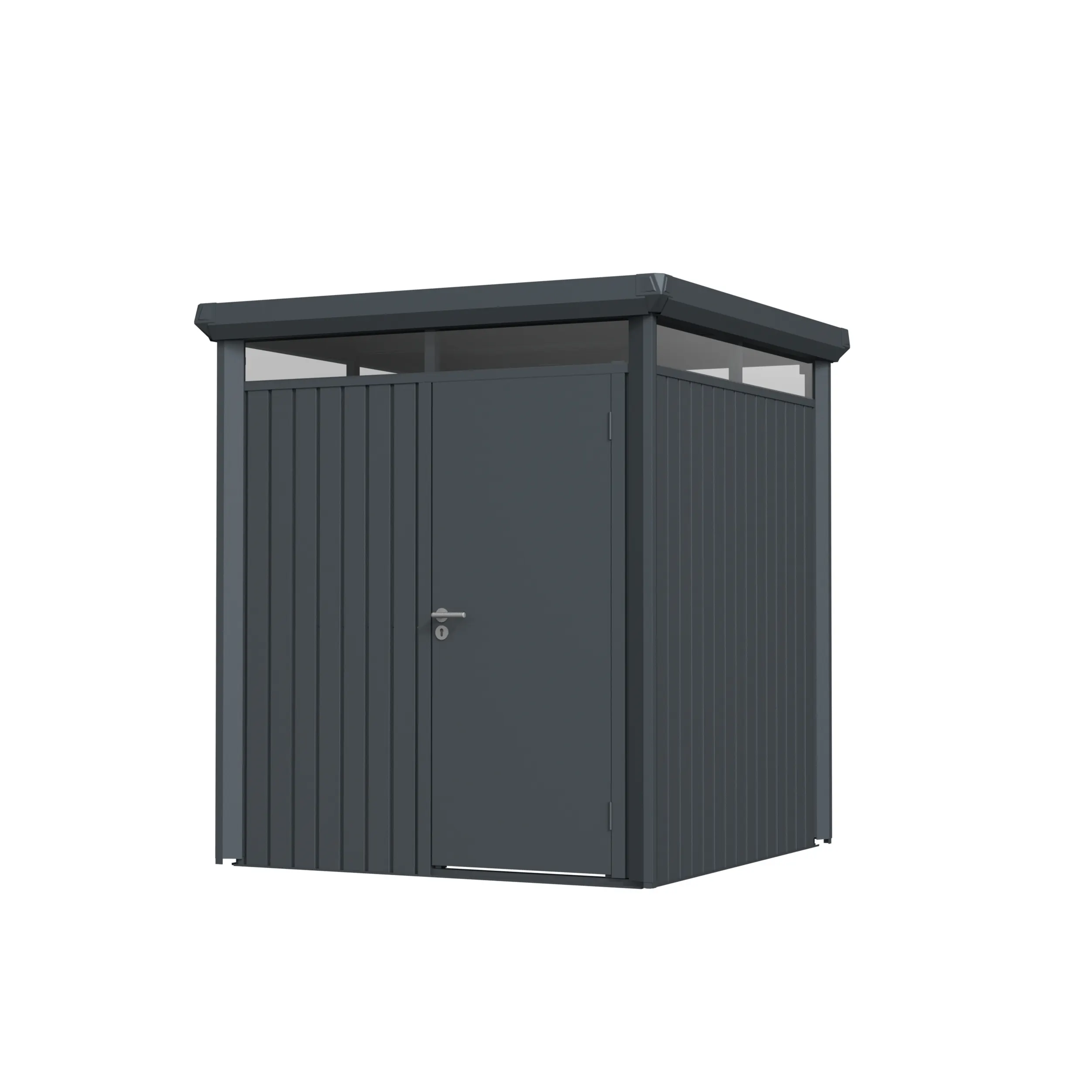 6 x 6 ft Flat Roof Metal Storage Shed | Vertex 3 6x6-ft-flat-roof-metal-storage-shed-vertex-product-3