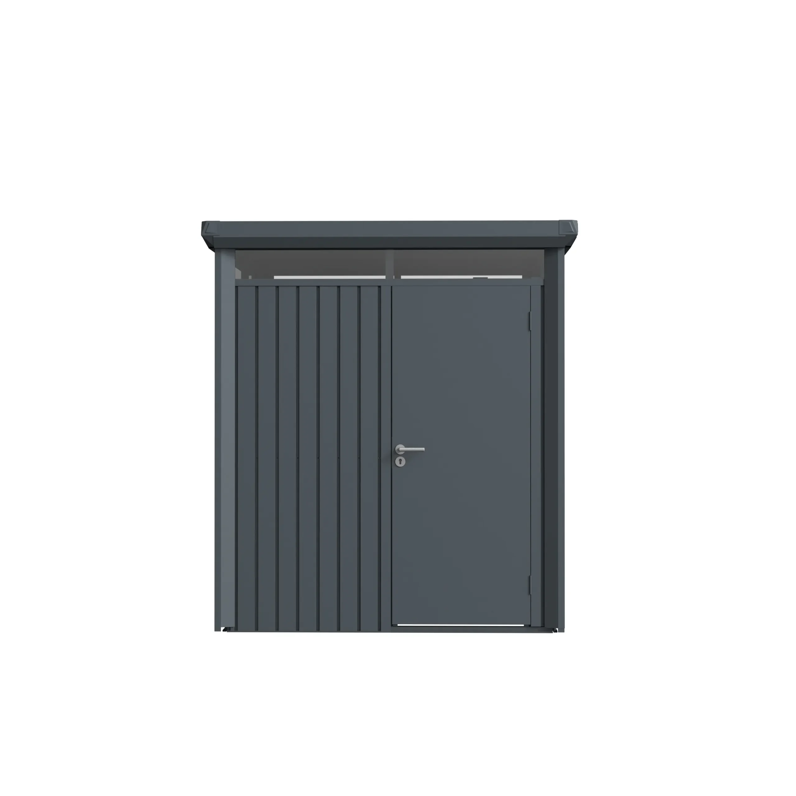 6 x 6 ft Flat Roof Metal Storage Shed | Vertex 4 6x6-ft-flat-roof-metal-storage-shed-vertex-product-4