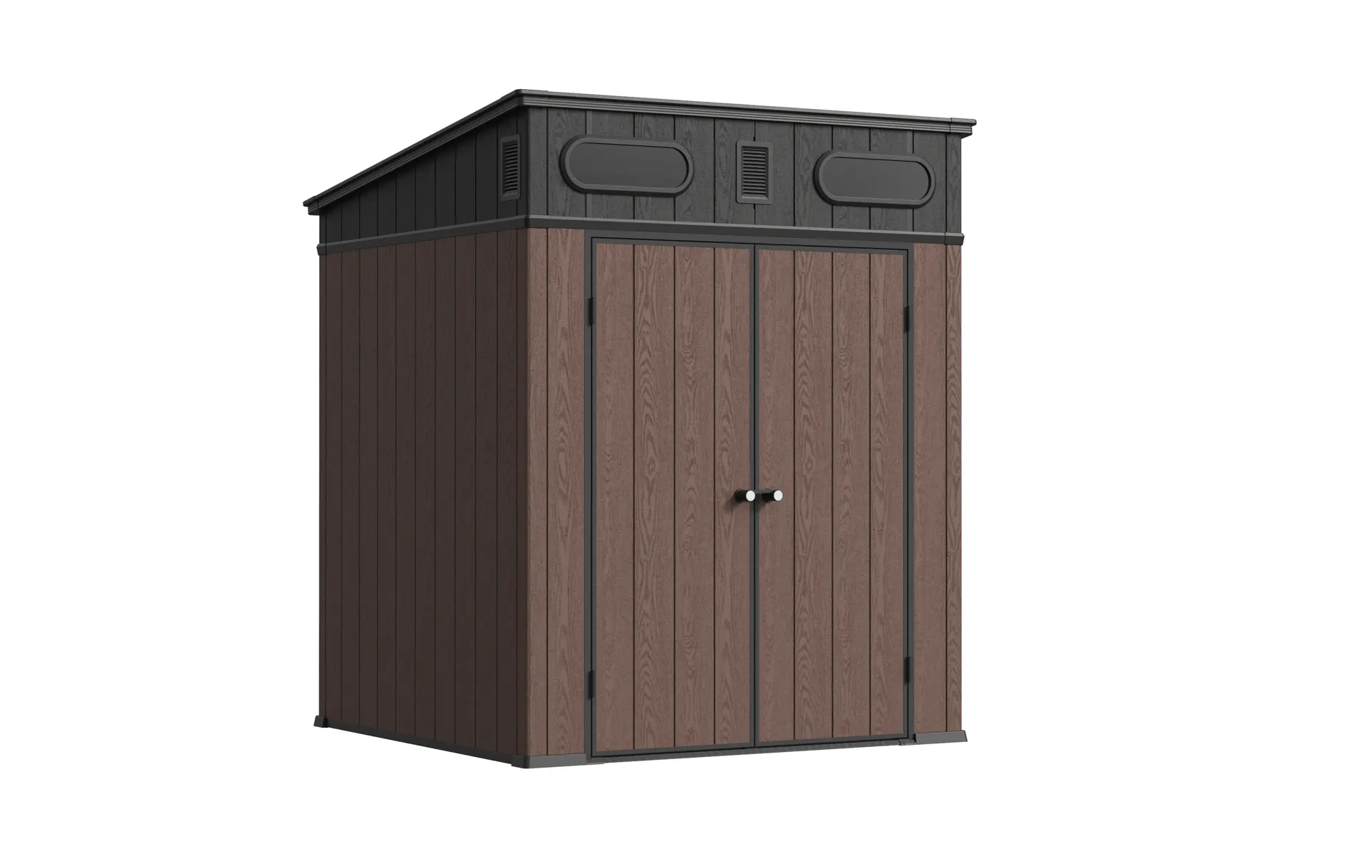 6 x 6 ft Pent Roof Resin Storage Shed | KF 3 6x6-ft-pent-roof-resin-storage-shed-kf-product-3