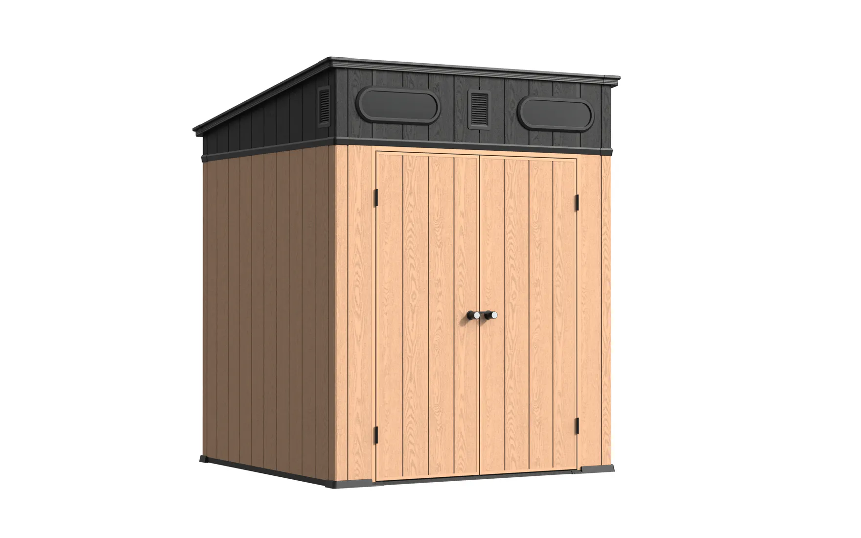 6 x 6 ft Pent Roof Resin Storage Shed | KF 4 6x6-ft-pent-roof-resin-storage-shed-kf-product-4
