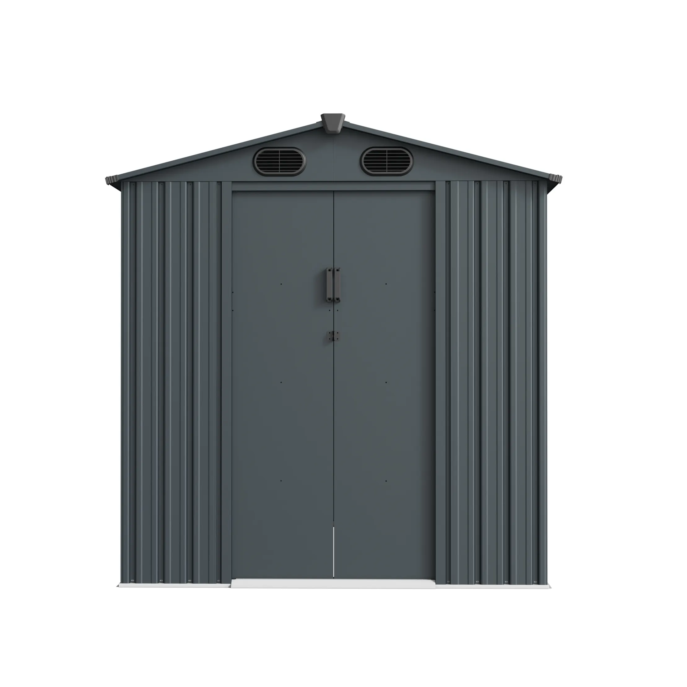 6 x 8 ft Gable Roof Metal Storage Shed | Linea 2 6x8-ft-gable-roof-metal-storage-shed-linea-product-2