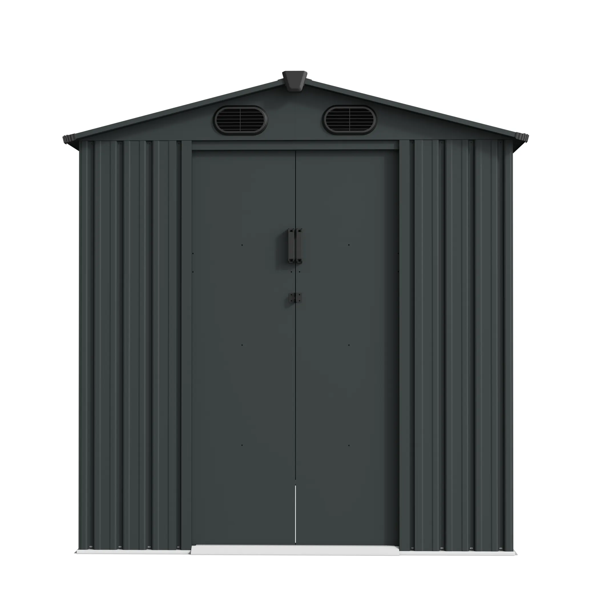 6 x 8 ft Gable Roof Metal Storage Shed | Linea 3 6x8-ft-gable-roof-metal-storage-shed-linea-product-3