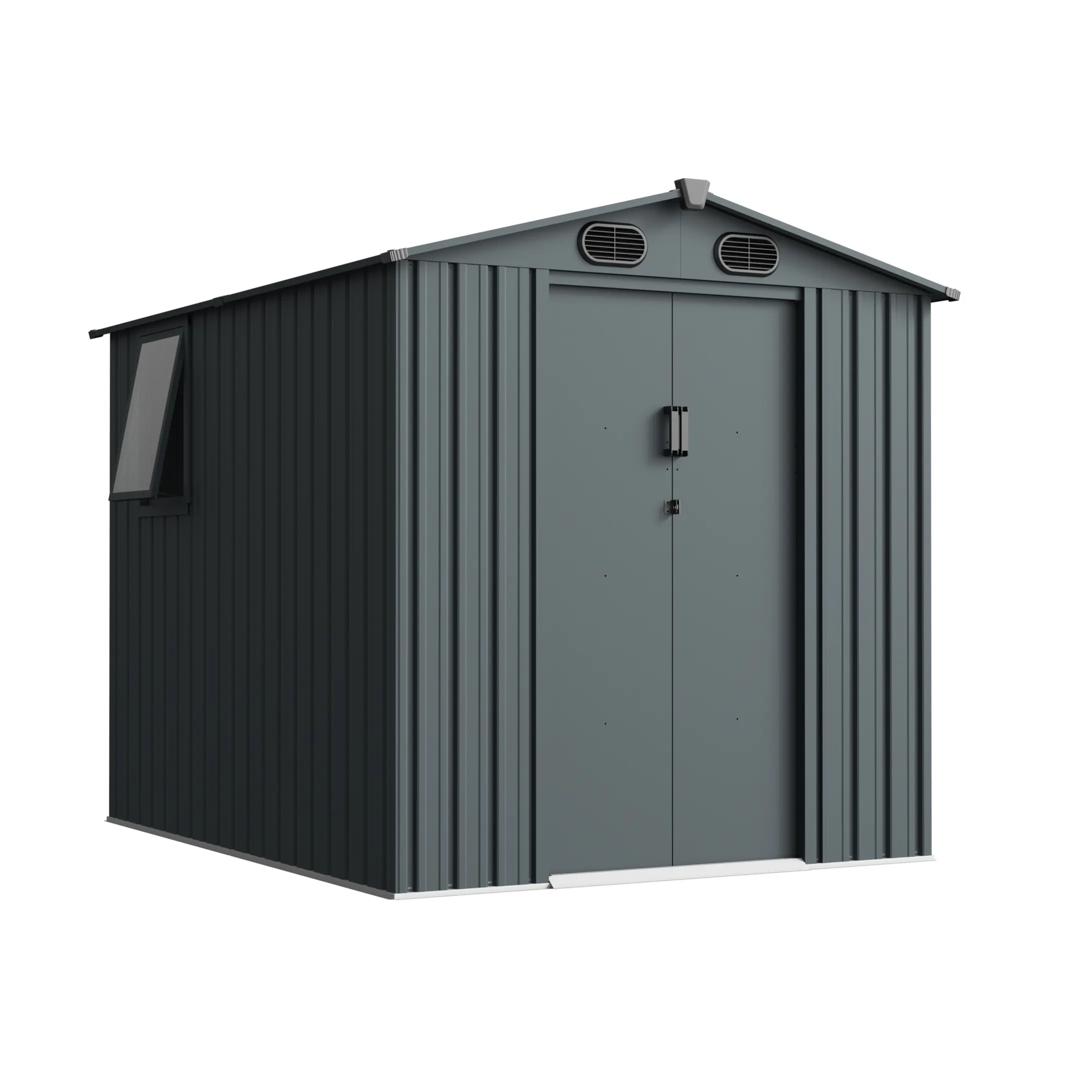 6 x 8 ft Gable Roof Metal Storage Shed | Linea 5 6x8-ft-gable-roof-metal-storage-shed-linea-product-5
