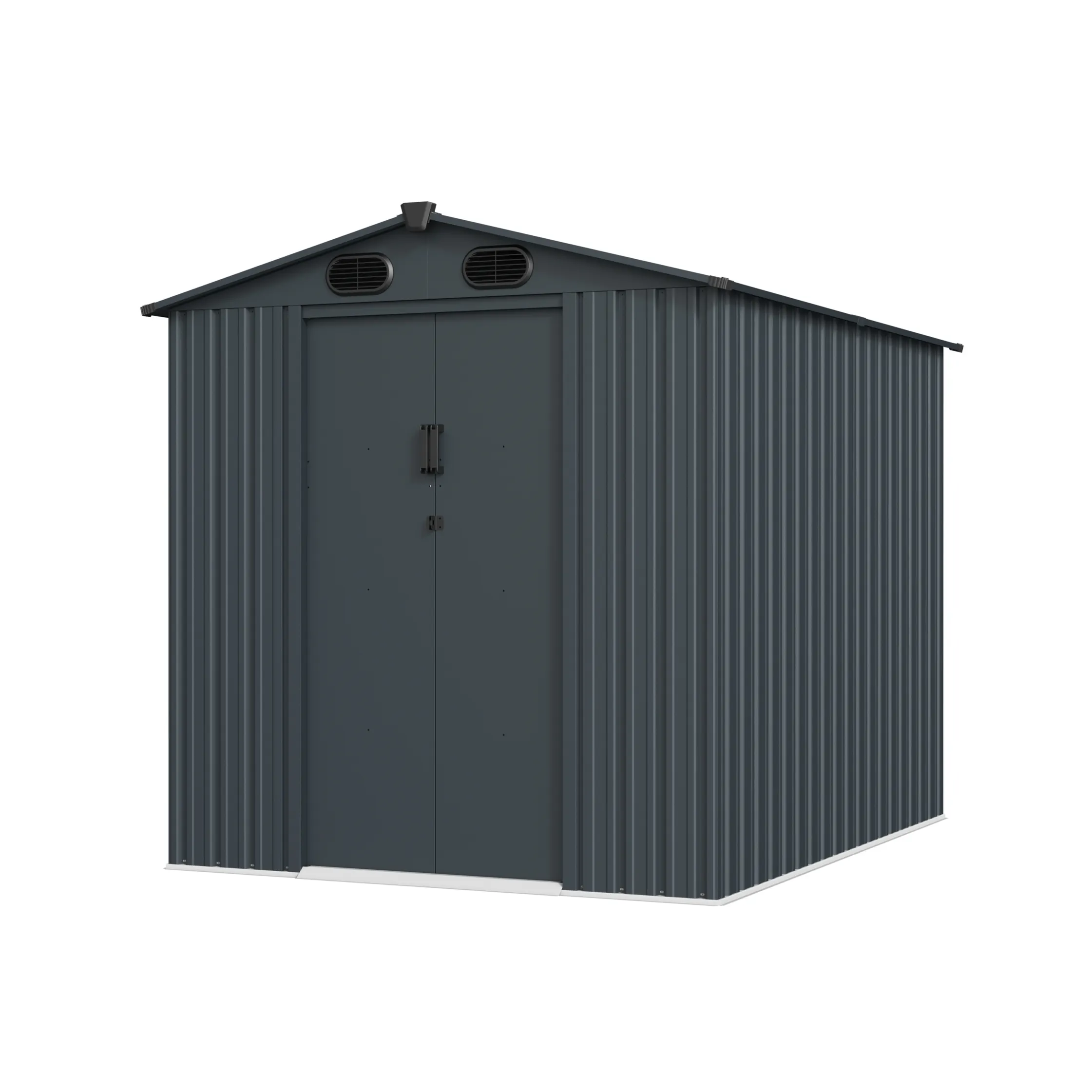 6 x 8 ft Gable Roof Metal Storage Shed | Linea 6 6x8-ft-gable-roof-metal-storage-shed-linea-product-6