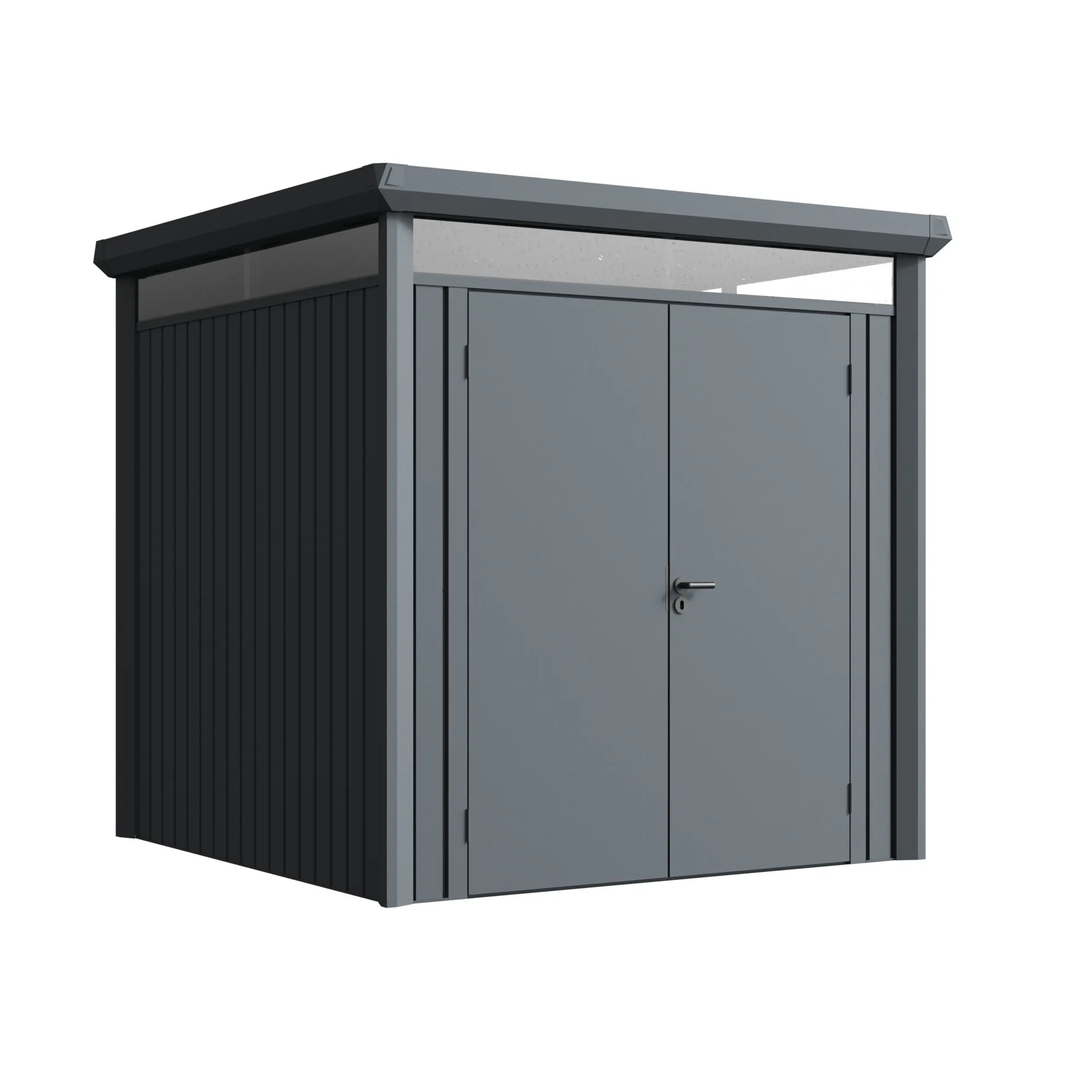 About DiBiBi 3 7x7-ft-flat-roof-metal-storage-shed-vertex-product-4