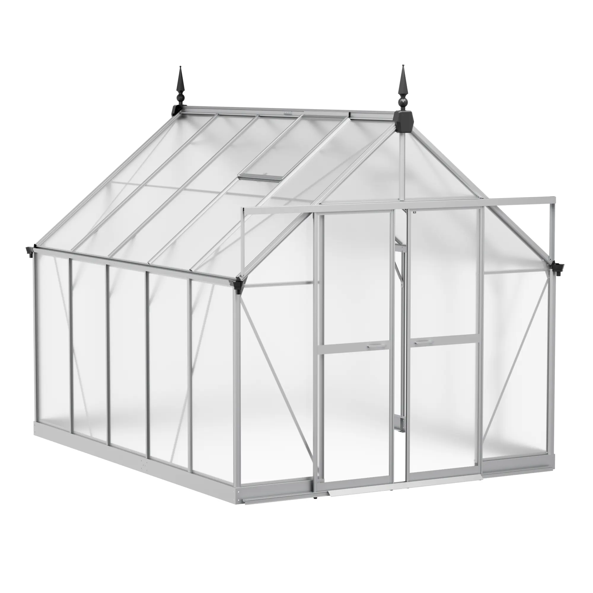 8 x 10 ft Aluminium Victorian Greenhouse with Polycarbonate Panels | S Series 1 8x10-ft-aluminium-victorian-greenhouse-with-polycarbonate-panels-s-series-product