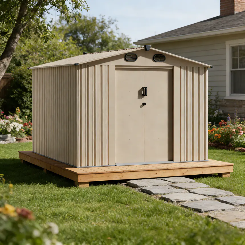 Manufacturing Capabilities 5 8x10-ft-gable-roof-metal-storage-shed-ks-scene-8