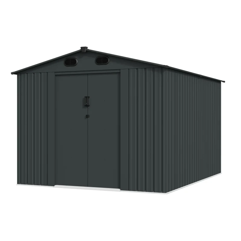 8 x 10 ft Gable Roof Metal Storage Shed | KS 5 8x10-ft-gable-roof-metal-storage-shed-linea-product-2