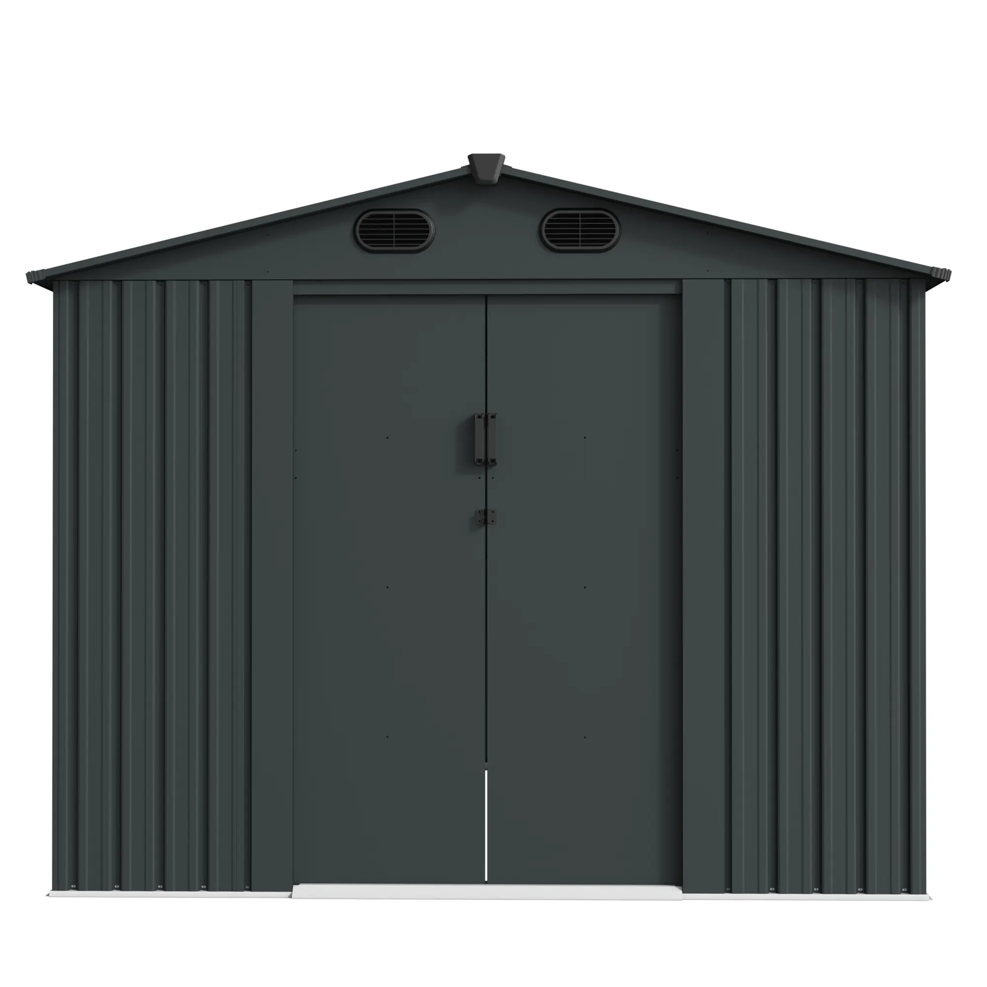 8 x 10 ft Gable Roof Metal Storage Shed | Linea 3 8x10-ft-gable-roof-metal-storage-shed-linea-product-3
