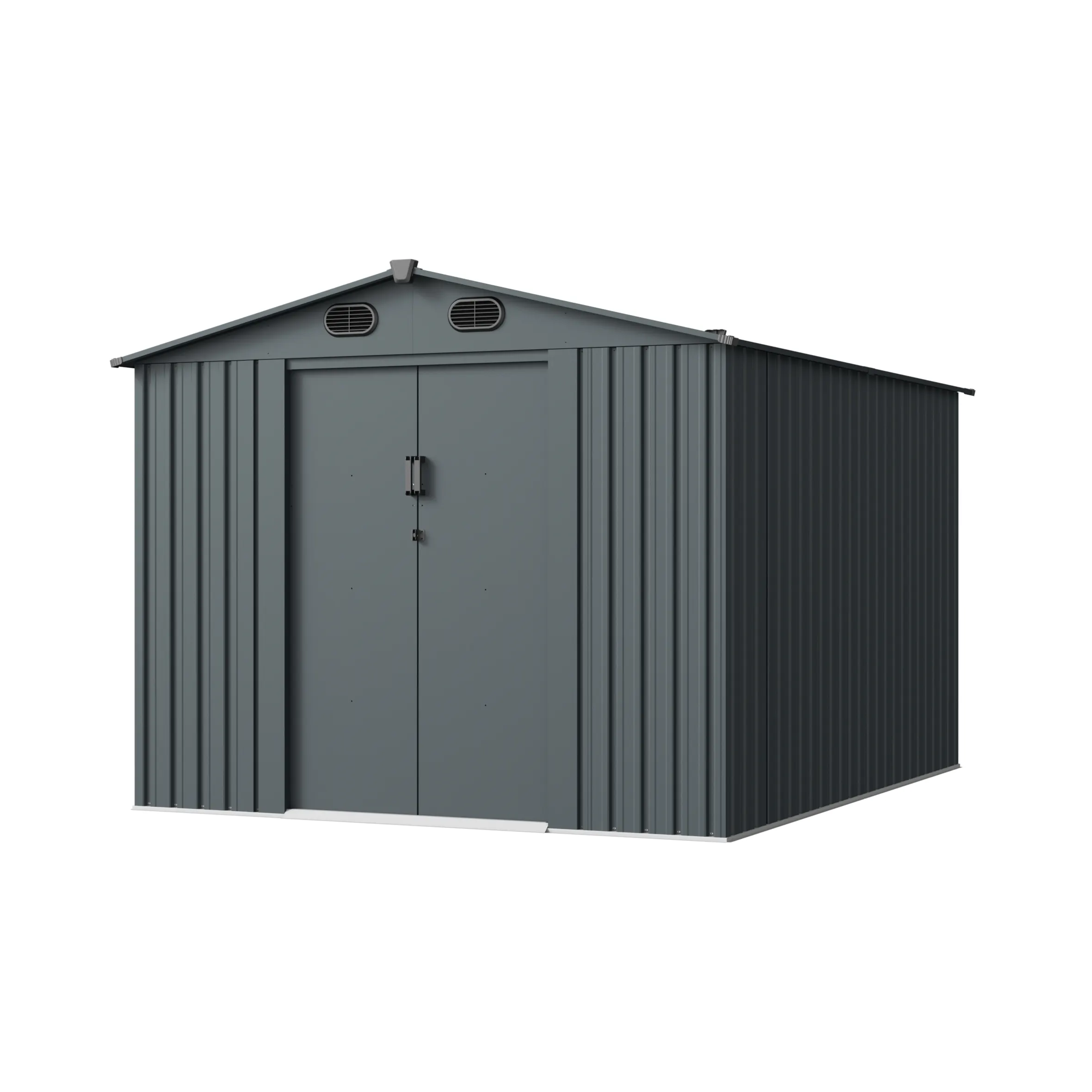 8 x 10 ft Gable Roof Metal Storage Shed | Linea 6 8x10-ft-gable-roof-metal-storage-shed-linea-product-6
