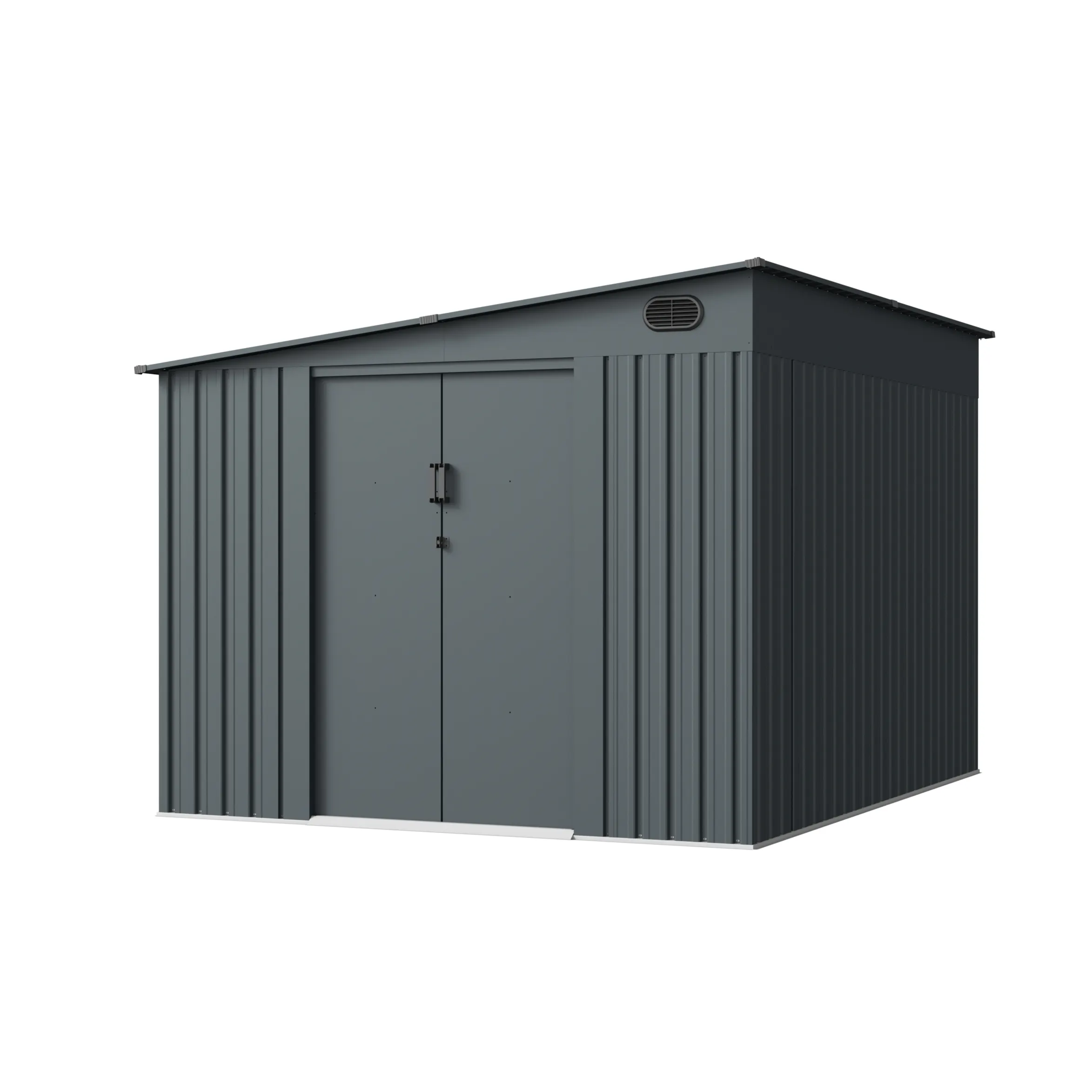 8 x 10 ft Side-Entry Metal Storage Shed | KS 1 8x10-ft-side-entry-metal-storage-shed-ks-product-1