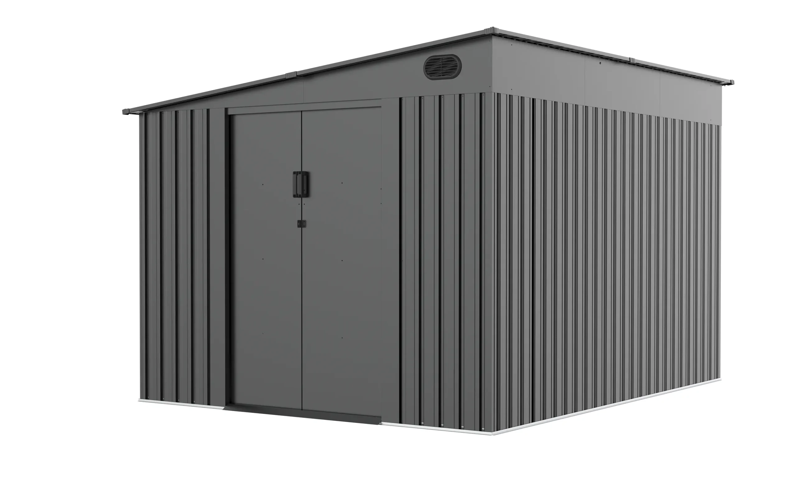 8 x 10 ft Side-Entry Metal Storage Shed | KS 4 8x10-ft-side-entry-metal-storage-shed-ks-product-4-scaled