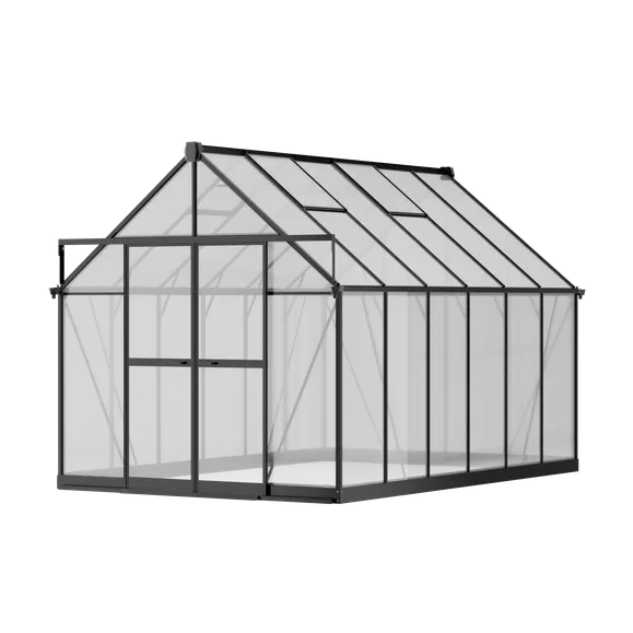 8 x 12 ft Aluminium Gable Roof Greenhouse with Polycarbonate Panels | S Series 3 8x12-ft-aluminium-gable-roof-greenhouse-with-polycarbonate-panels-s-series-product-3