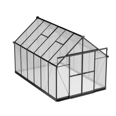8 x 12 ft Aluminium Gable Roof Greenhouse with Polycarbonate Panels | S Series 7 8x12-ft-aluminium-gable-roof-greenhouse-with-polycarbonate-panels-s-series-product-7