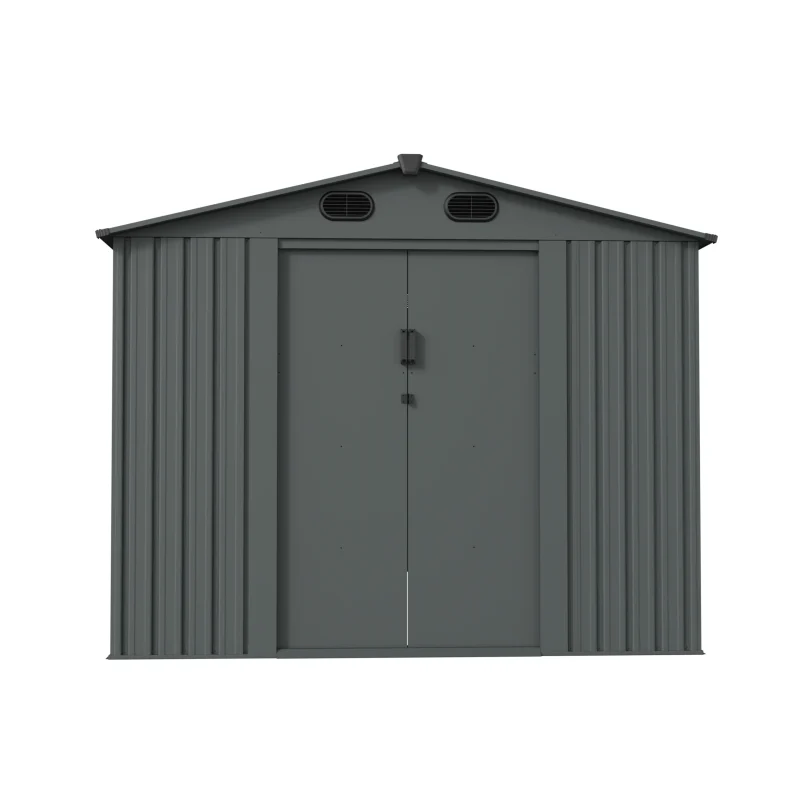 8 x 12 ft Gable Roof Metal Storage Shed | KS 4 8x12-ft-gable-roof-metal-storage-shed-ks-product-1-scaled