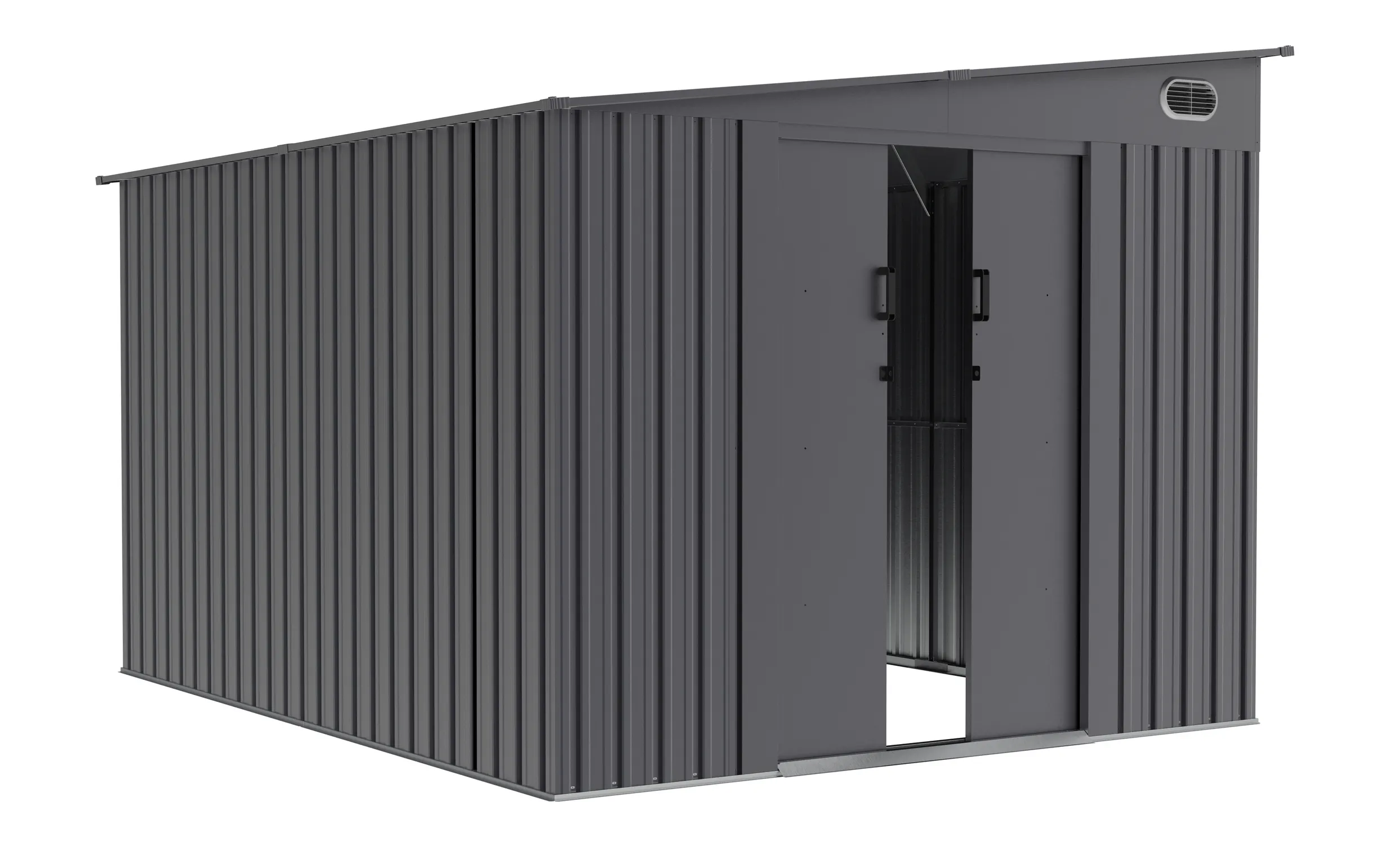 8 x 12 ft Side-Entry Metal Storage Shed | KS 2 8x12-ft-side-entry-metal-storage-shed-ks-product-2