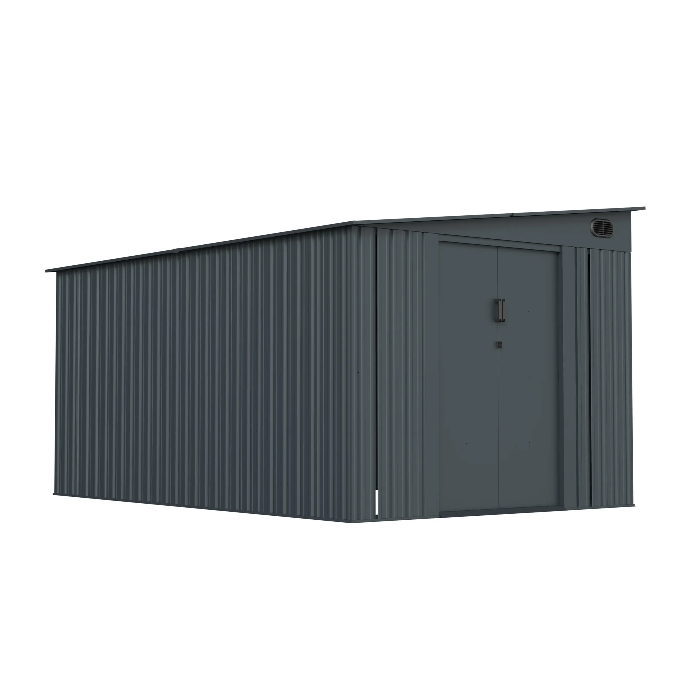 8 x 12 ft Side-Entry Metal Storage Shed | KS 4 8x12-ft-side-entry-metal-storage-shed-ks-product-4