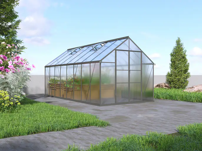 Sustainability 2 8x16-ft-aluminium-gable-roof-greenhouse-with-polycarbonate-panels-s-series-scene-6