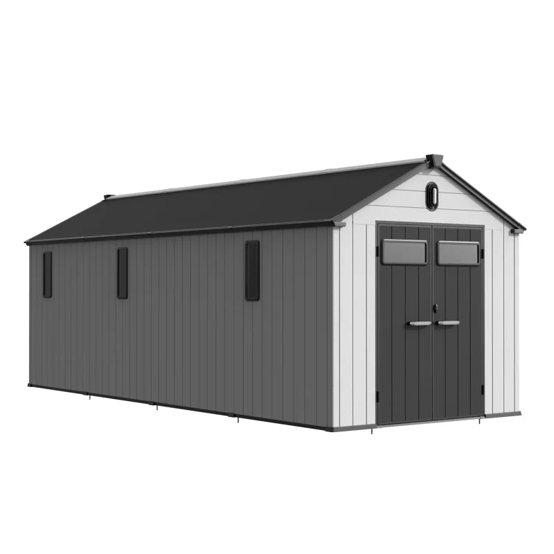 8 x 20 ft Gable Roof Resin Storage Shed | KC2 11 8x20-ft-gable-roof-resin-storage-shed-kc2-product-1