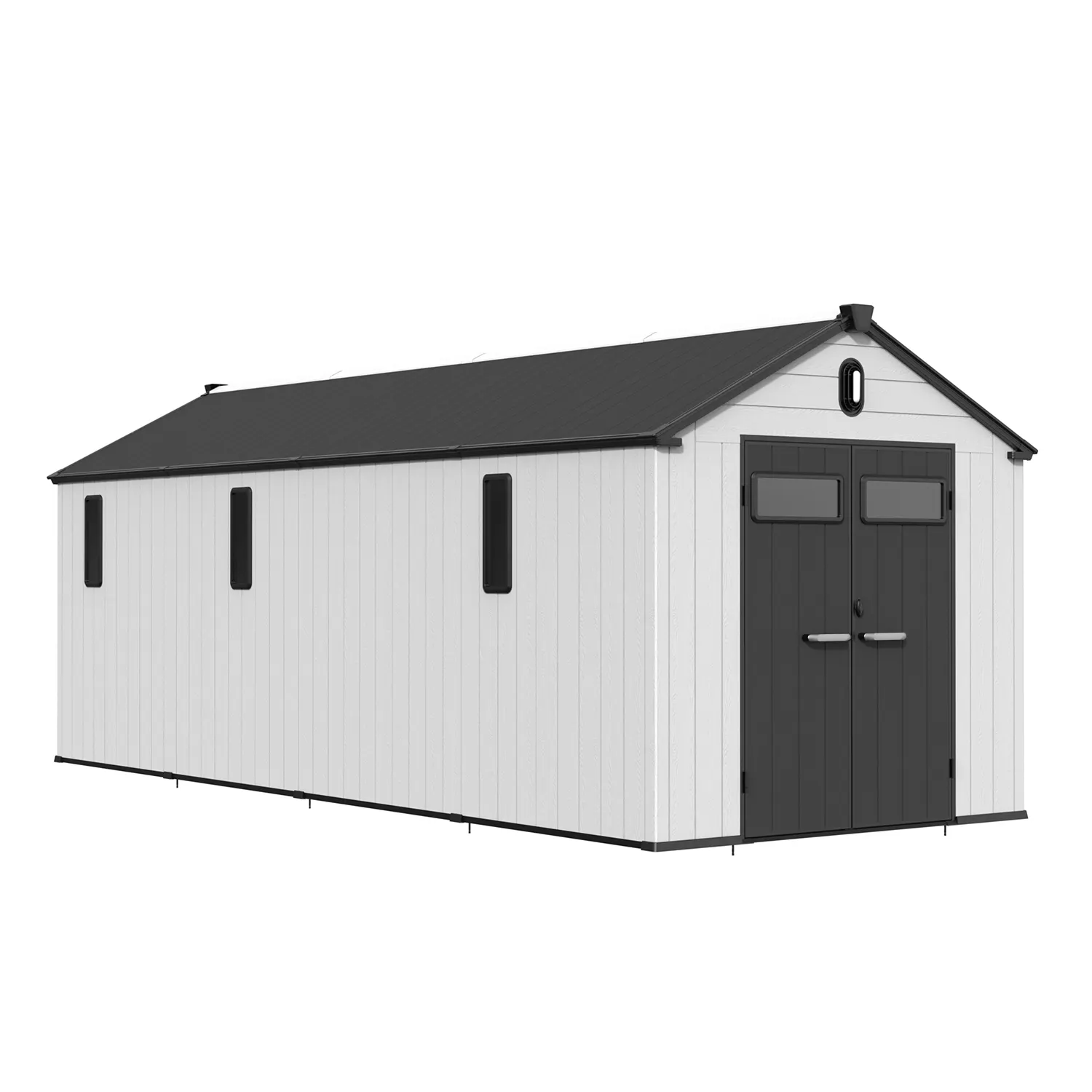 8 x 20 ft Gable Roof Resin Storage Shed | KC2 2 8x20-ft-gable-roof-resin-storage-shed-kc2-product-2