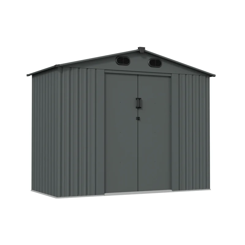 8 x 4 ft Gable Roof Metal Storage Shed | KS 3 8x4-ft-gable-roof-metal-storage-shed-ks-product-1-scaled