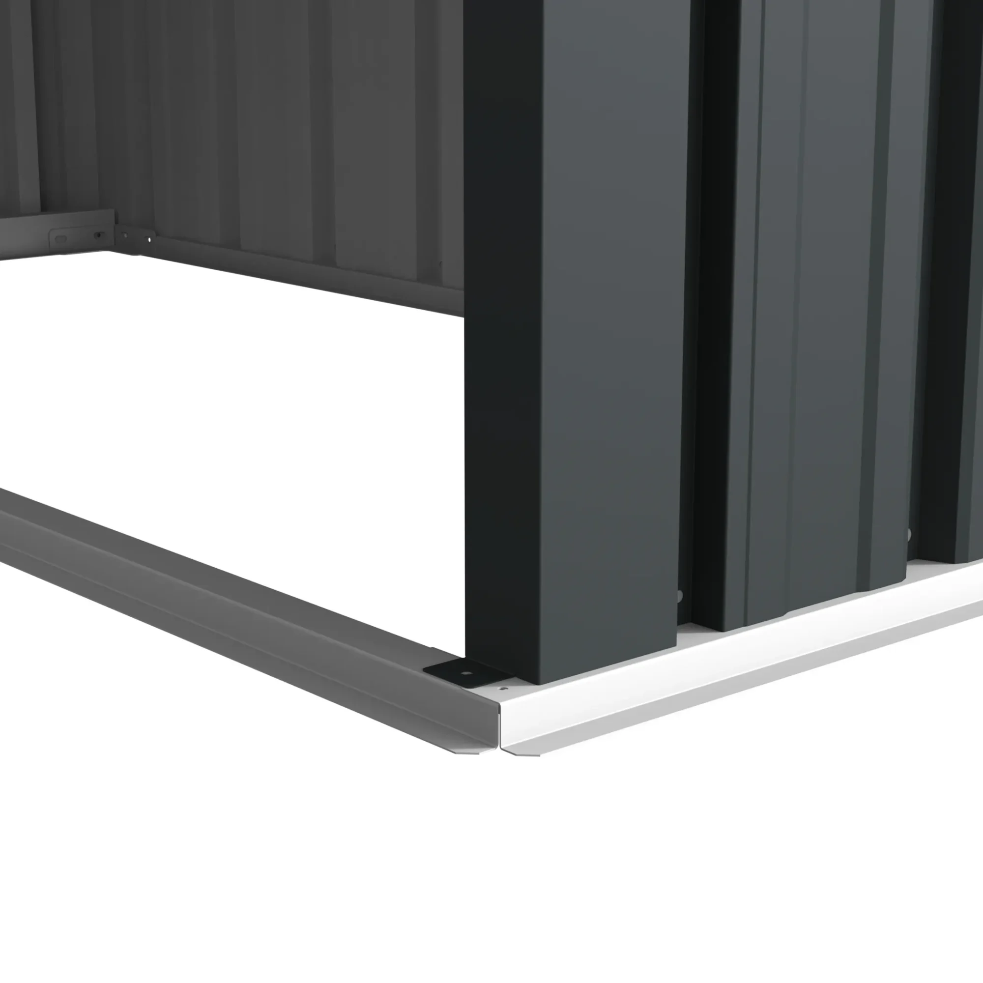 8x4-ft-special-shaped-gable-roof-metal-storage-shed-ks-detail-3