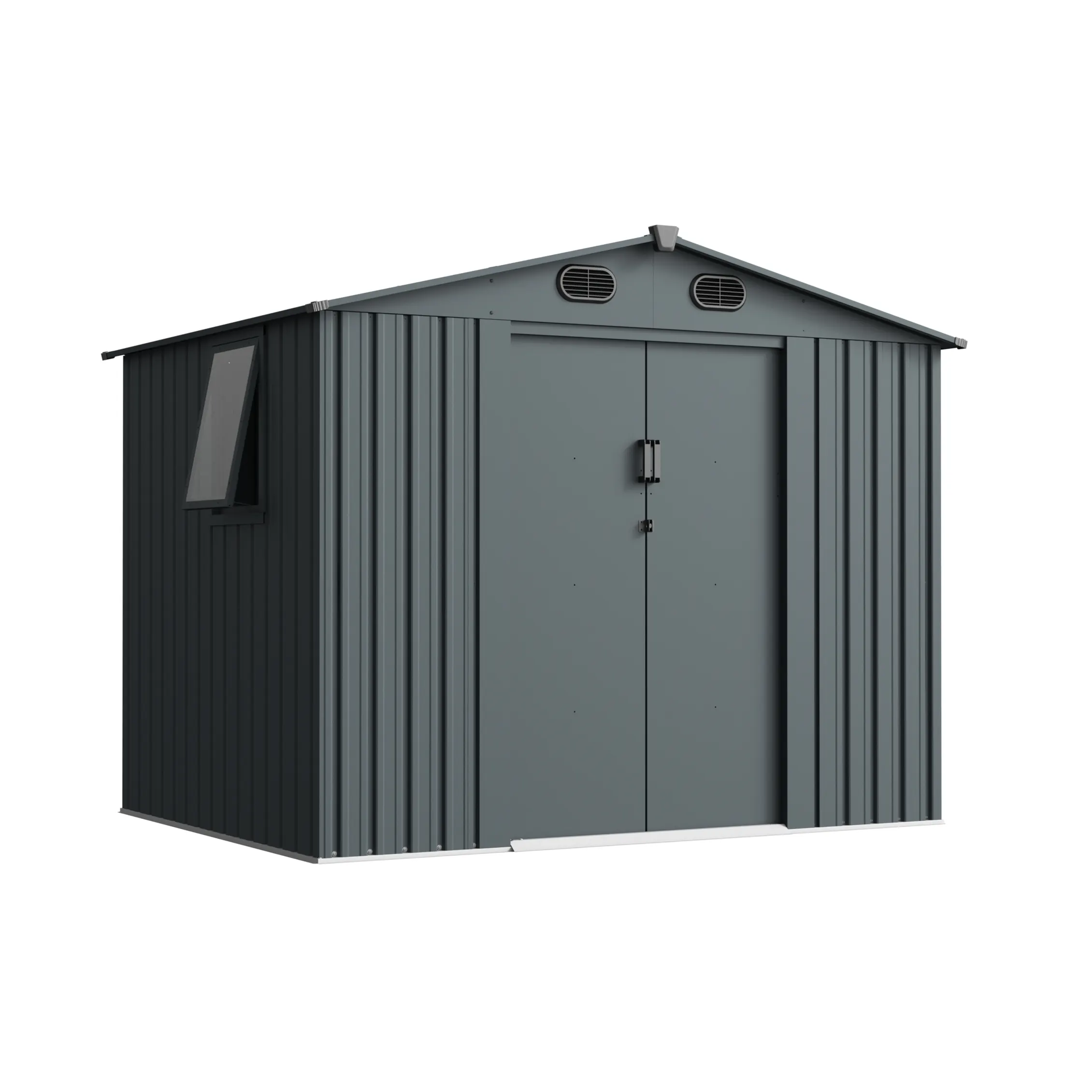 8 x 6 ft Gable Roof Metal Storage Shed | Linea 2 8x6-ft-gable-roof-metal-storage-shed-linea-product-2