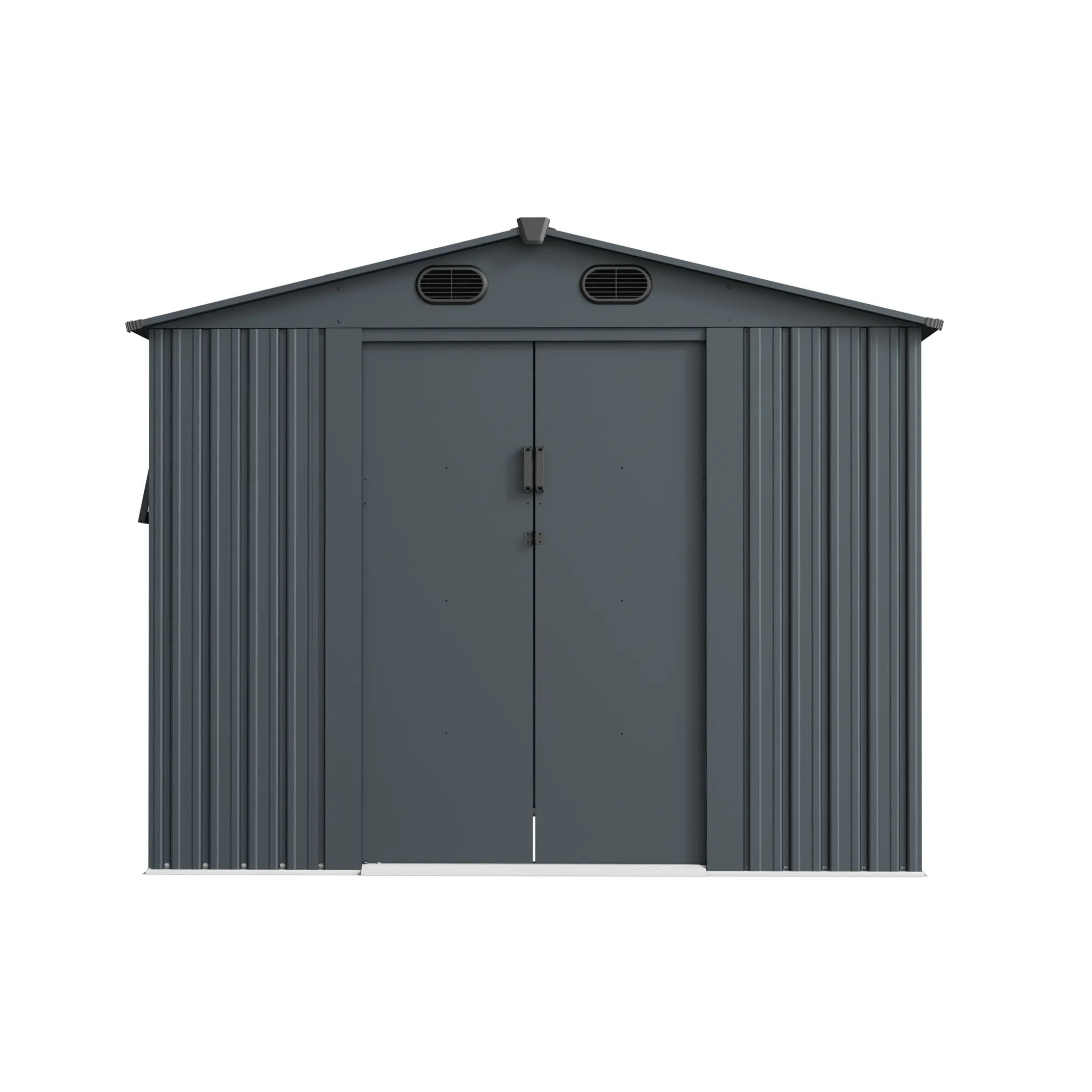 8 x 6 ft Gable Roof Metal Storage Shed | Linea 4 8x6-ft-gable-roof-metal-storage-shed-linea-product-4