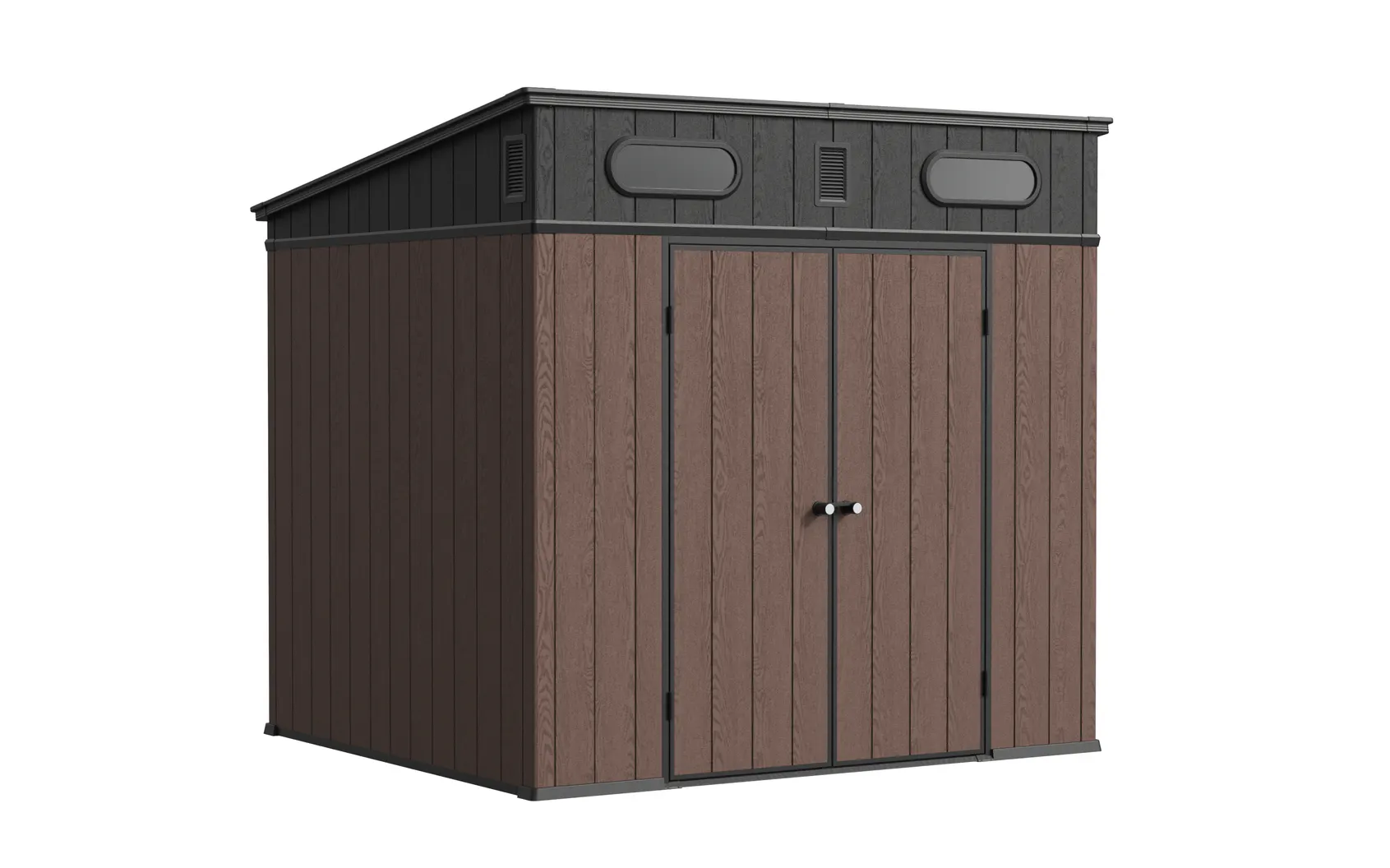 8 x 7 ft Pent Roof Resin Storage Shed | KF 3 8x7-ft-pent-roof-resin-storage-shed-kf-product-4