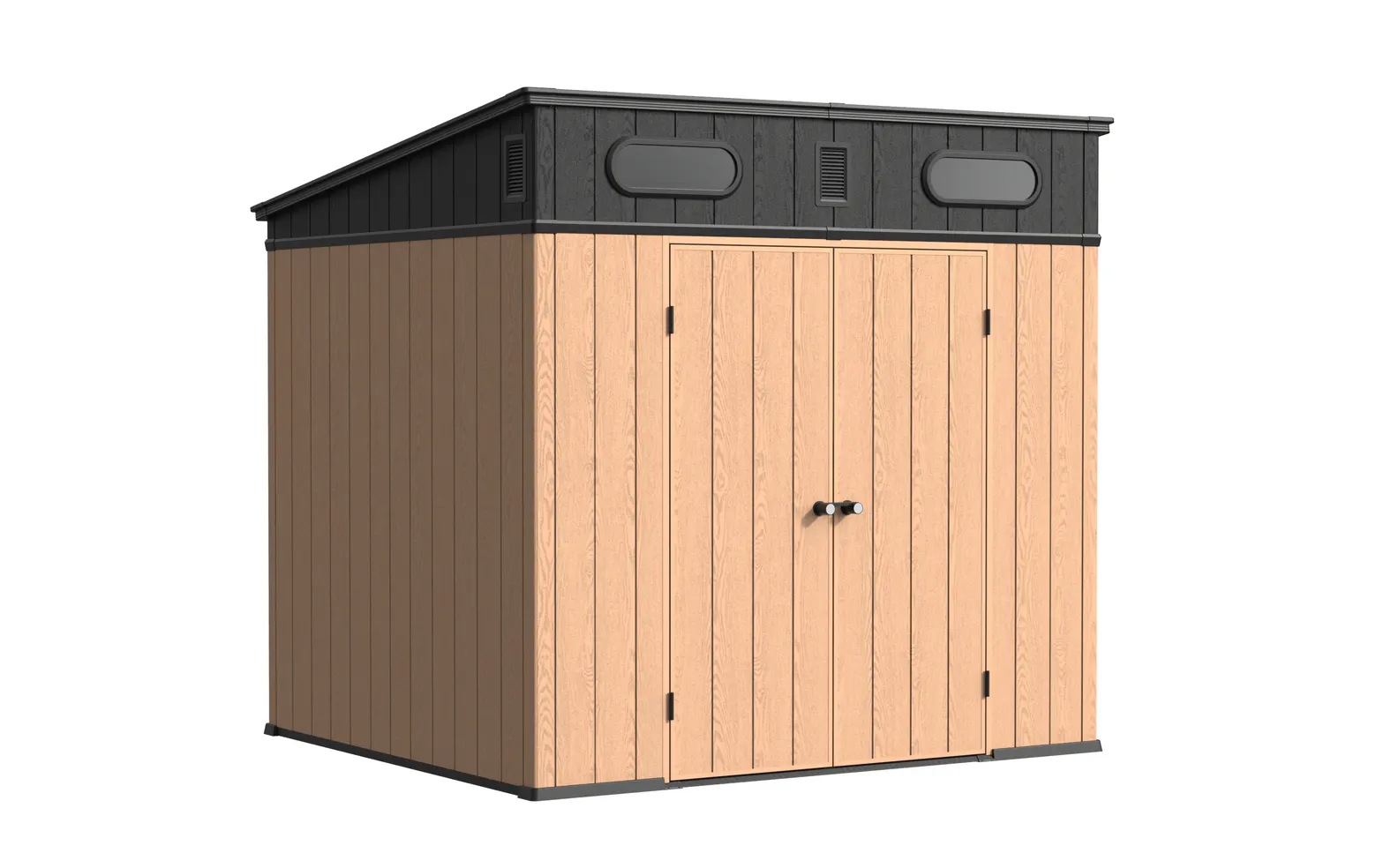8 x 7 ft Pent Roof Resin Storage Shed | KF 4 8x7-ft-pent-roof-resin-storage-shed-kf-product-5