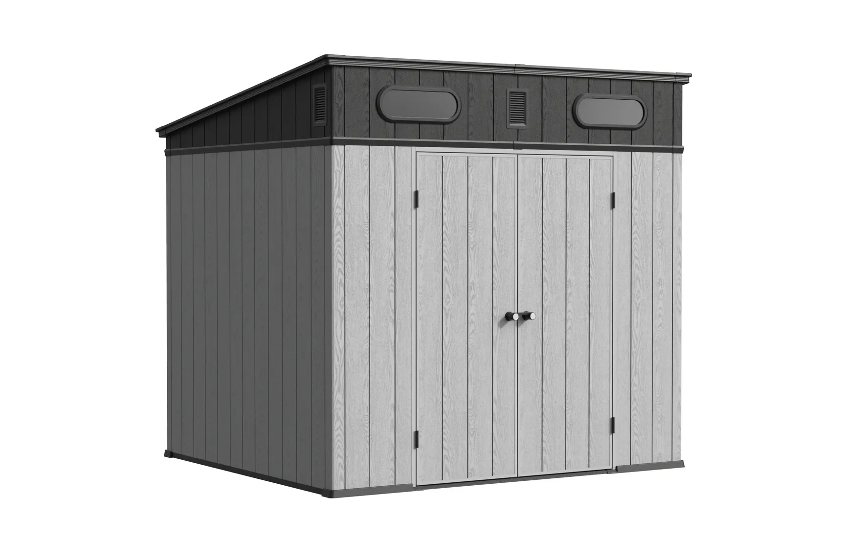 8 x 7 ft Pent Roof Resin Storage Shed | KF 6 8x7-ft-pent-roof-resin-storage-shed-kf-product-9