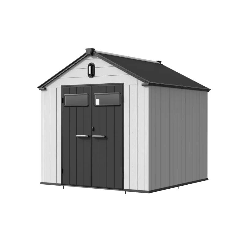8 x 6 ft Gable Roof Resin Storage Shed | KC2 10 8x8-ft-gable-roof-resin-storage-shed-kc2-product-9