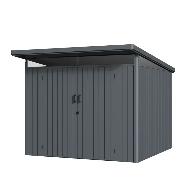 8 x 8 ft Pent Roof Metal Storage Shed | Forma 4 8x8-ft-pent-roof-metal-storage-shed-forma-product-1