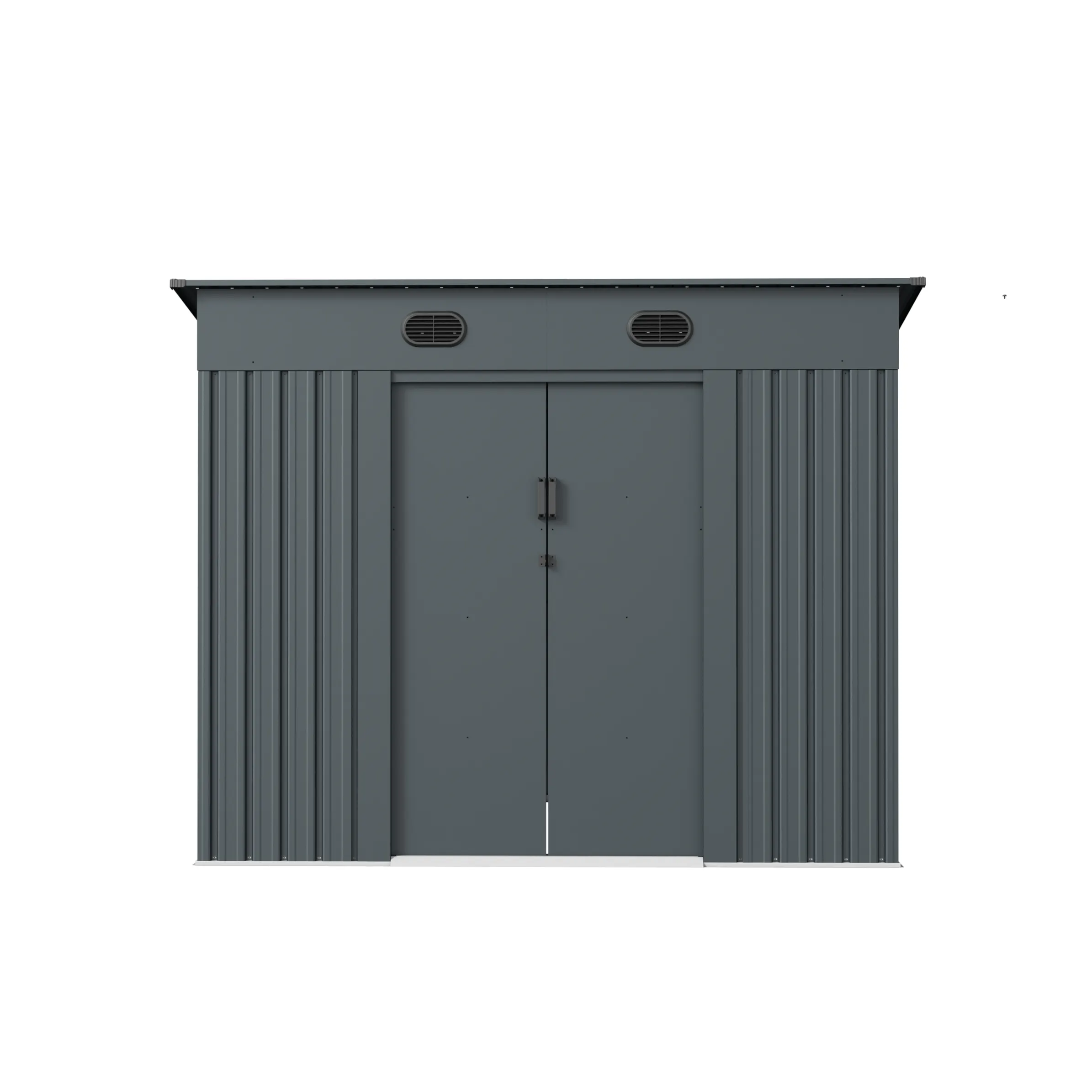 8 x 8 ft Pent Roof Metal Storage Shed | KS 3 8x8-ft-side-entry-metal-storage-shed-ks-product-3