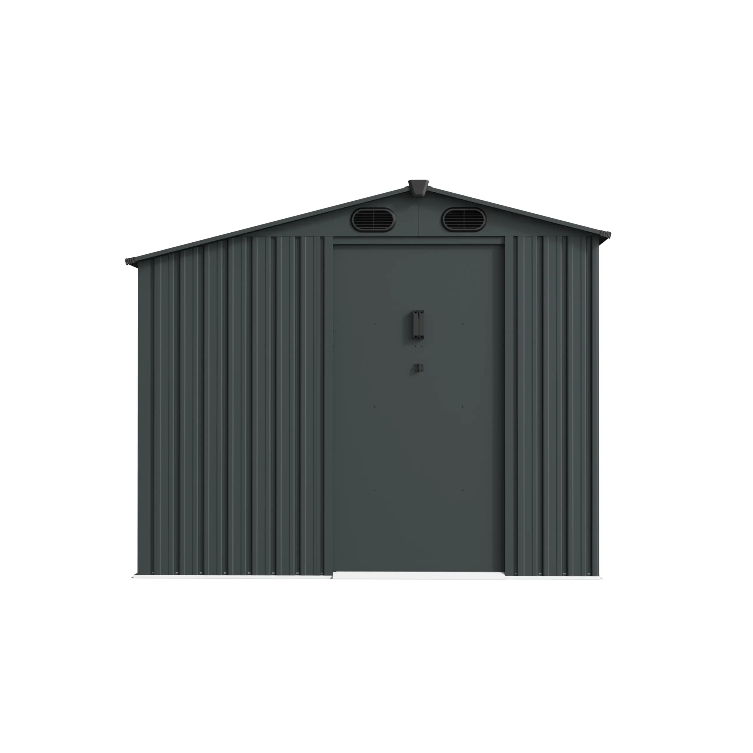 8 x 8 ft Special-Shaped Gable Roof Metal Storage Shed | KS 1 8x8-ft-special-shaped-gable-roof-metal-storage-shed-ks-product-1-scaled