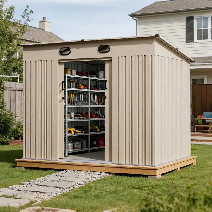 E-commerce & DTC Brands Buyer Program 15 9x8-ft-pent-roof-metal-storage-shed-ks-scene-5
