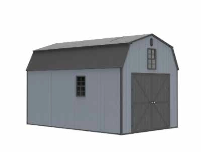 10 x 16 ft Resin Barn Storage Shed 11 10 x 16 ft Resin Barn Shed