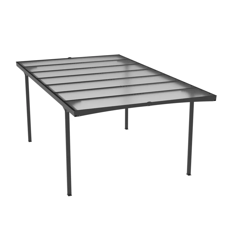 10 x 17 ft Aluminium Flat Roof Carport 11 10x17-ft-aluminium-flat-roof-carport-product-1