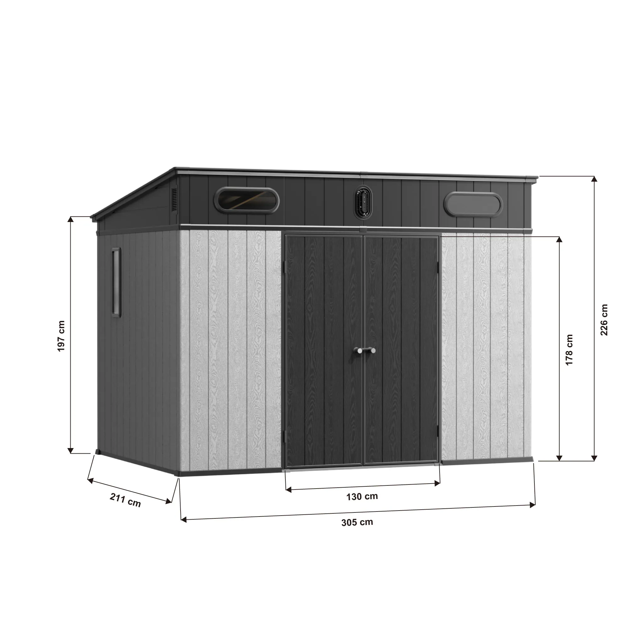10x7-ft-pent-roof-resin-storage-shed-kc-linedrawing-1
