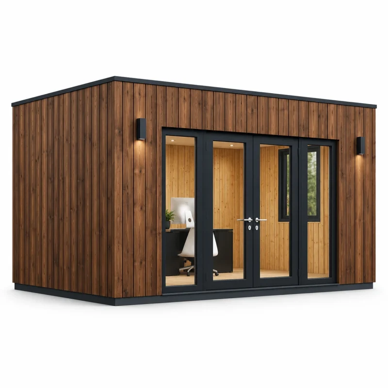 20 x 10 ft Wooden Flat Roof Insulated Garden Room 3 20x10-ft-wooden-flat-roof-insulated-garden-room