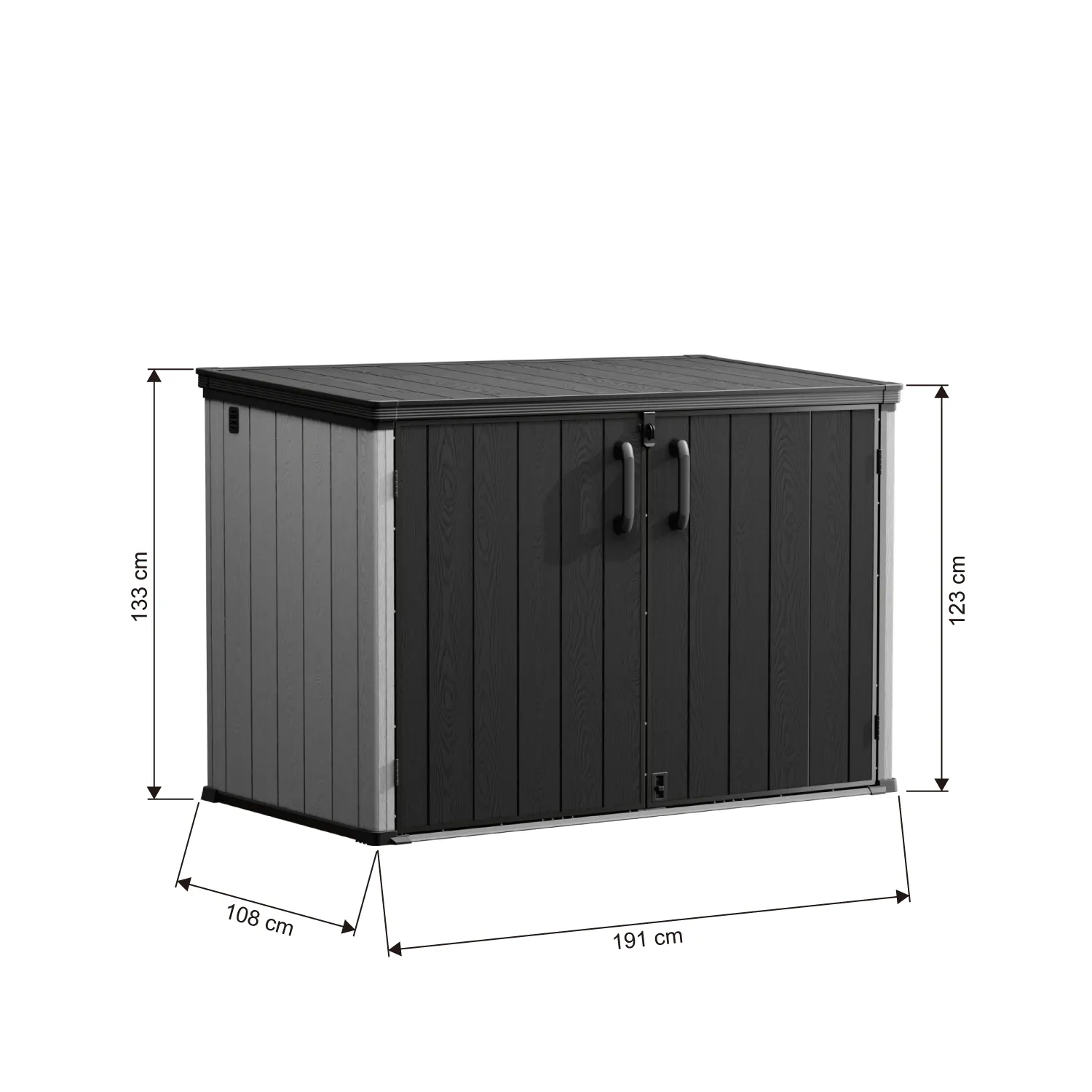 2300-l-horizontal-resin-outdoor-storage-cabinet-with-lift-up-lid-kc2-linedrawing-1