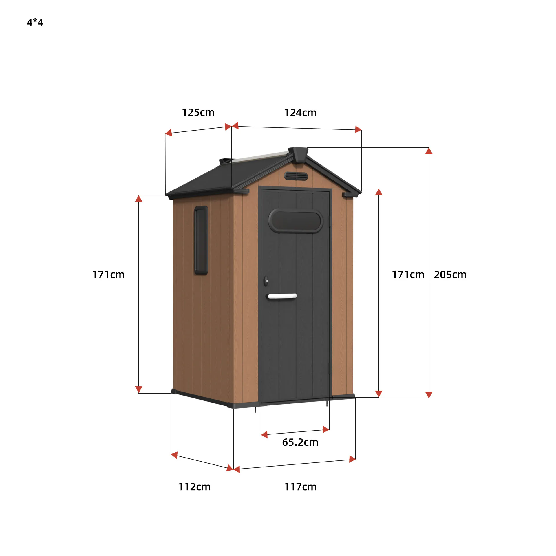 4x4-ft-gable-roof-resin-storage-shed-kc2-linedrawing-1