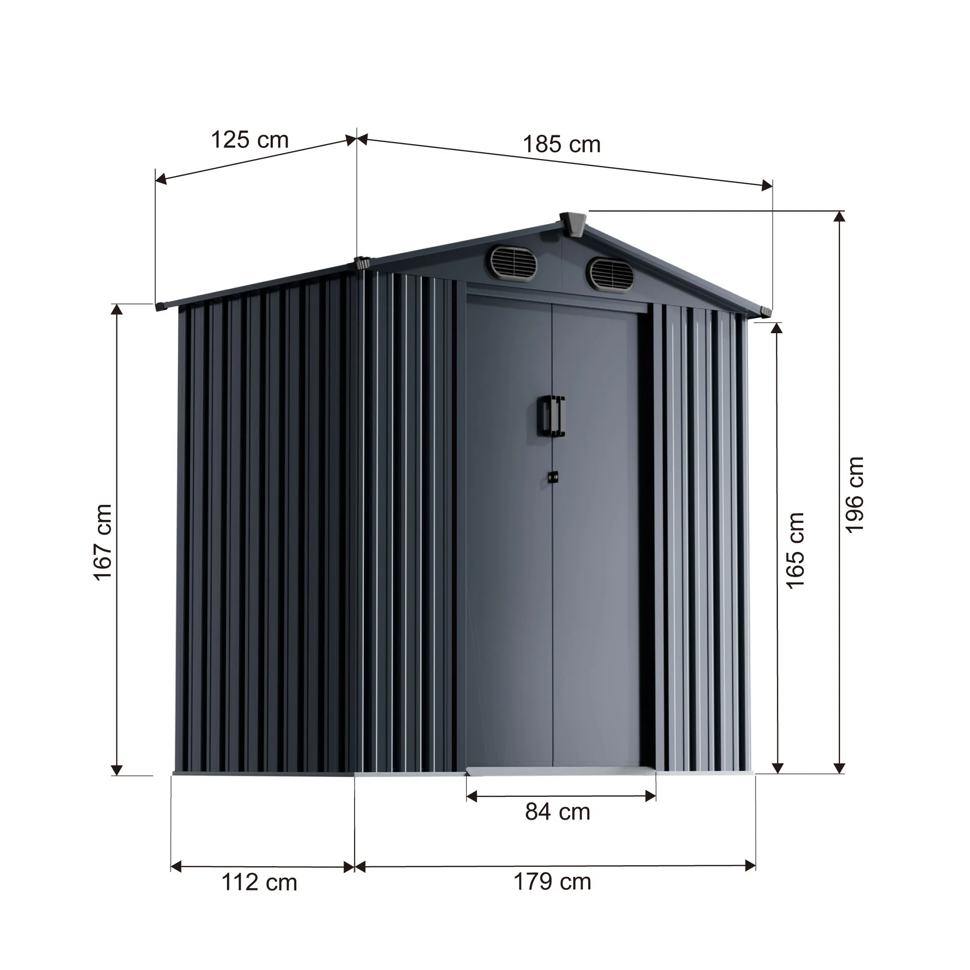 6x4-ft-gable-roof-metal-storage-shed-ks-linedrawing-1