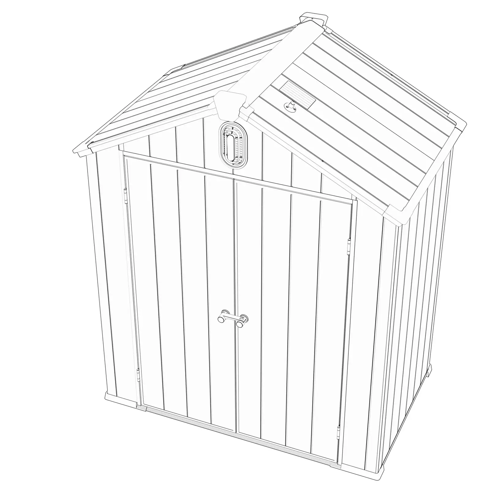 6x4-ft-gable-roof-resin-storage-shed-kc-linedrawing-1