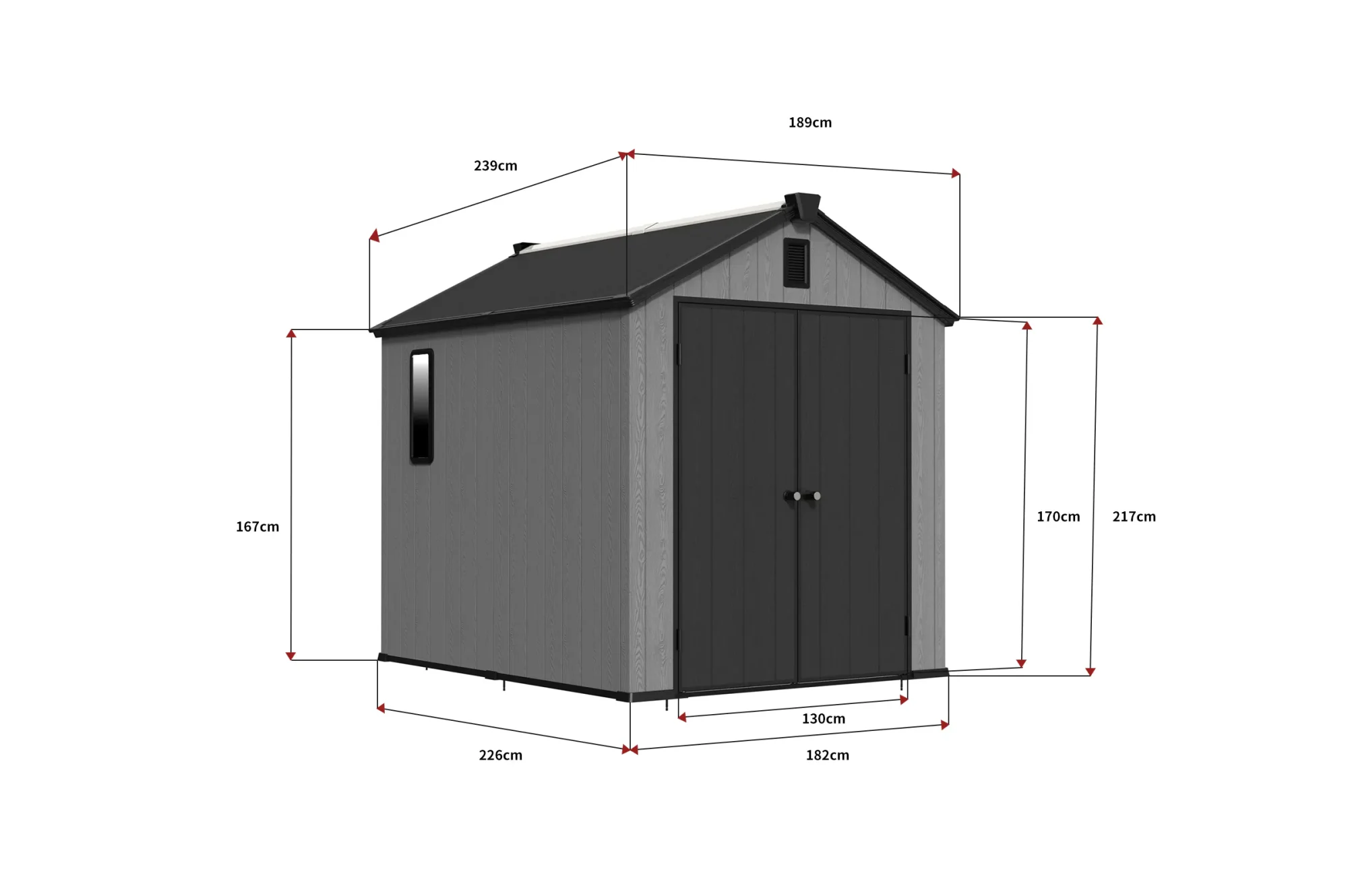 6x8-ft-gable-roof-resin-storage-shed-kf-linedrawing-1